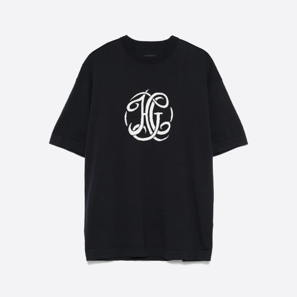 ジバンシィのロゴジャカードニット半袖