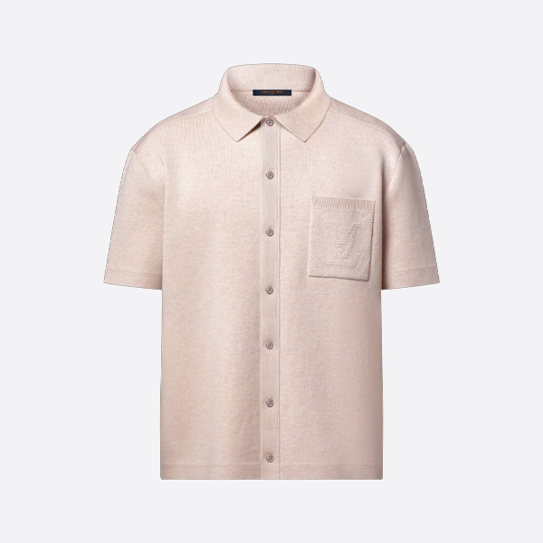 ルイ・ヴィトン ジャカードニット 半袖シャツ