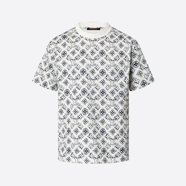 ルイ・ヴィトン総柄ロゴ入り半袖Tシャツ