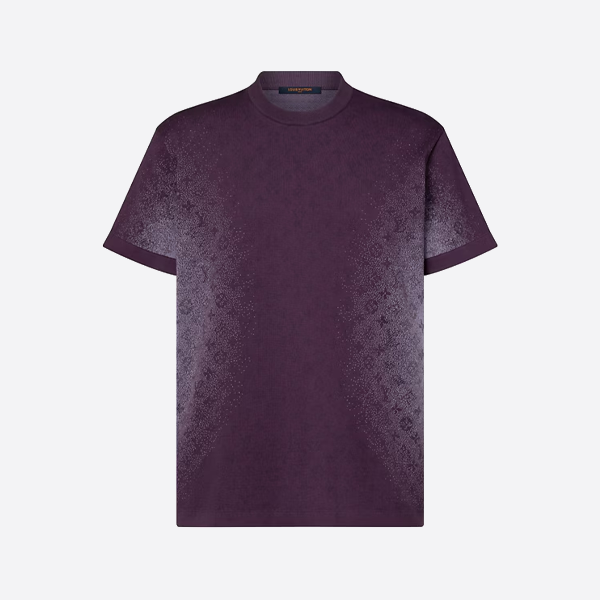 ルイ・ヴィトン レターパターン ジャカード グラデーションニット 半袖Tシャツ