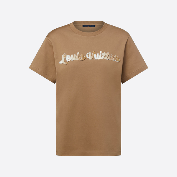 ルイ・ヴィトン ロゴ グラデーションリボン 半袖Tシャツ