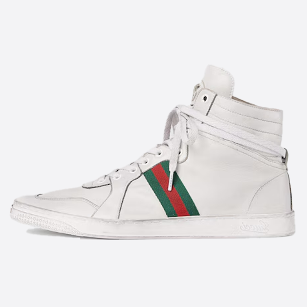グッチ ラムスキン ハイカットスニーカー 864414AAGFF9099