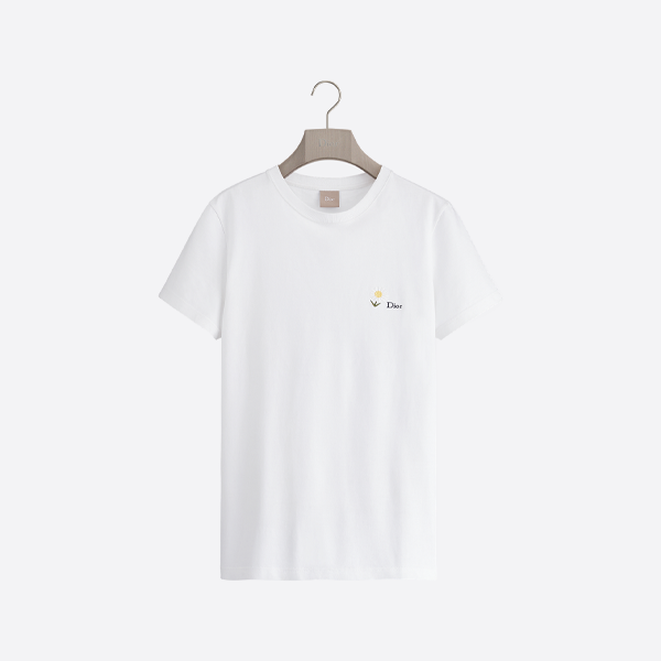 ディオール デイジー刺繍入りラウンドネック