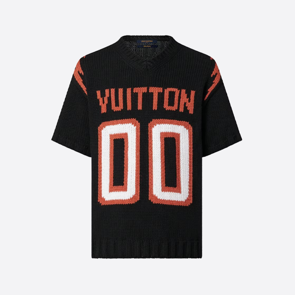 ルイ・ヴィトン 00 レタージャカードニット半袖Tシャツ