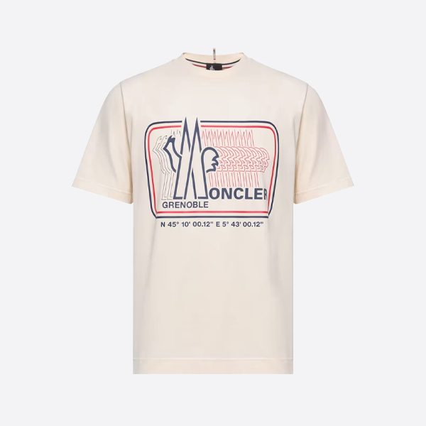 モンクレール マウンテン座標プリント 半袖Tシャツ