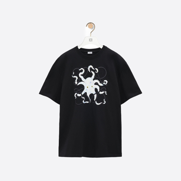 ロエベ タコ刺繍入り半袖Tシャツ