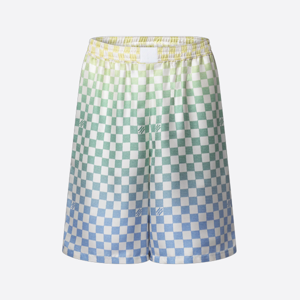 ルイ・ヴィトン グラデーションチェック柄ショートパンツ