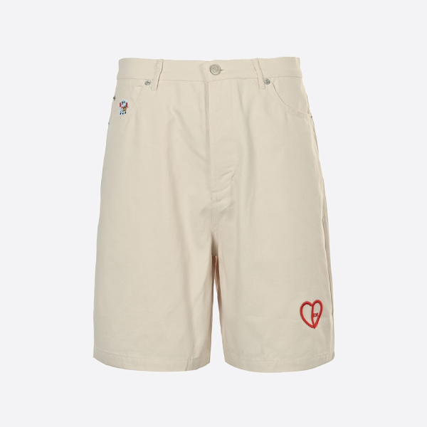 ディオール バレンタインデー限定版 ハート刺繍入りショートパンツ