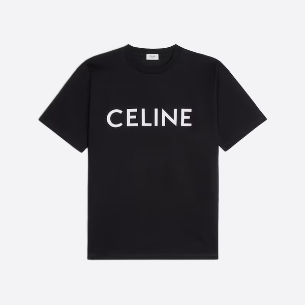 セリーヌのクラシックなレタープリント半袖シャツ