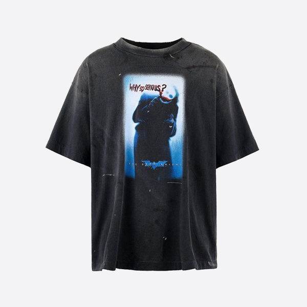 聖ミカエル悪役ピエロプリント半袖シャツ