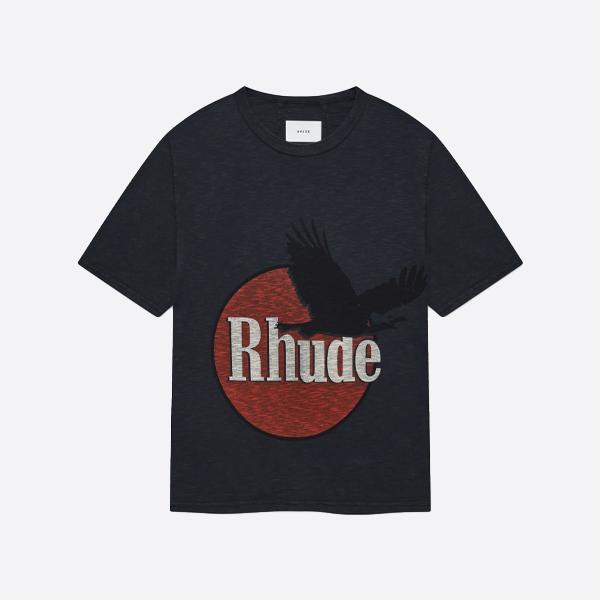 Rhude アメリカンレトロ サン＆イーグルプリント 半袖Tシャツ