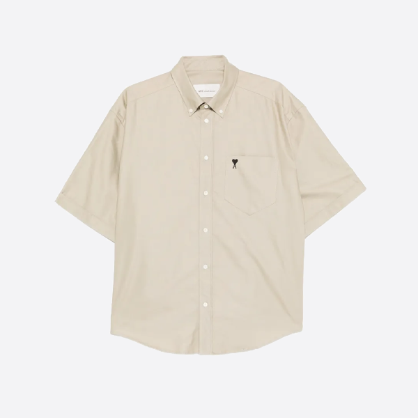 アミ・パリ刺繍入り半袖シャツ