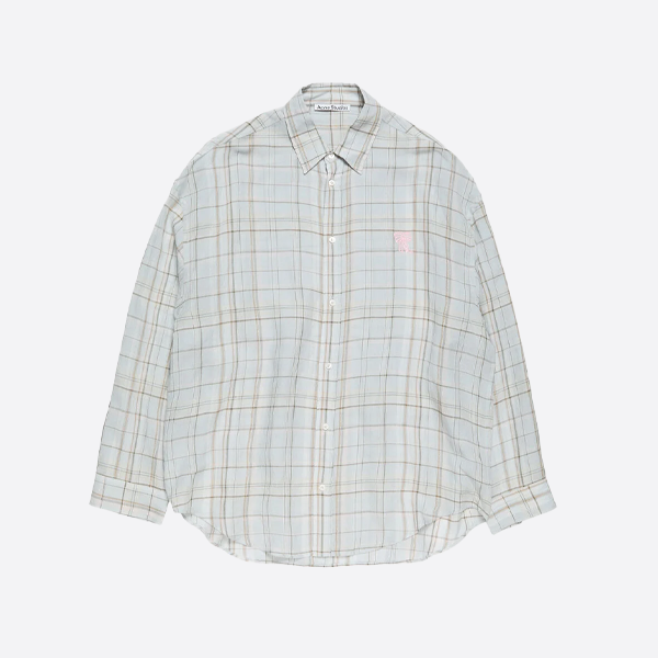 アクネ ストゥディオズ レースアップ チェックシャツ