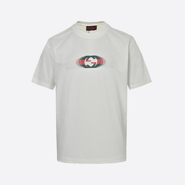 グッチ シャドウ ダブルGロゴ 半袖 ホワイト