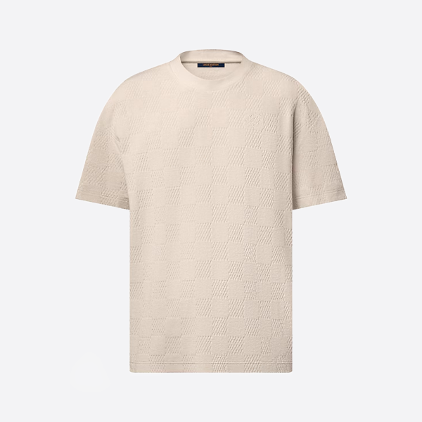 ルイ・ヴィトン ダミエ柄 ドローストリング テリークロス 半袖シャツ