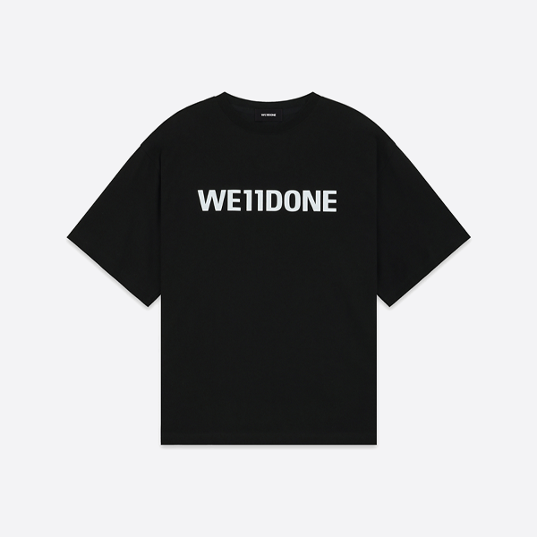 We11done クラシックロゴレタープリント半袖Tシャツ