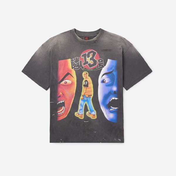 聖ミカエル隣人No.13プリント半袖Tシャツ