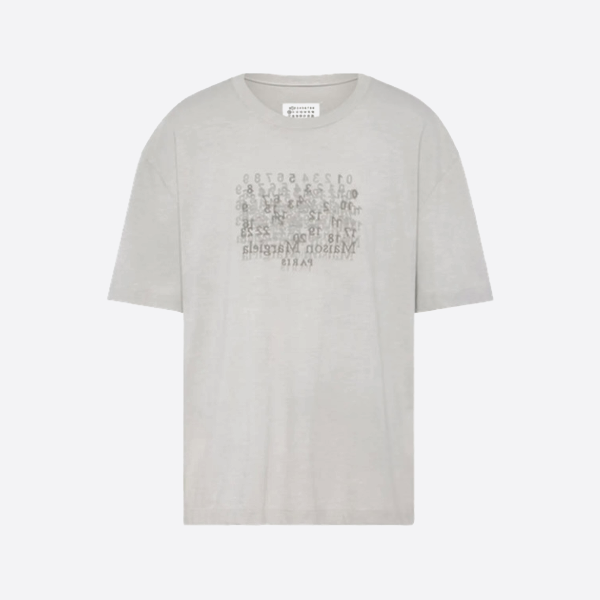 メゾン マルジェラ デジタル イリュージョン 半袖Tシャツ、グレー