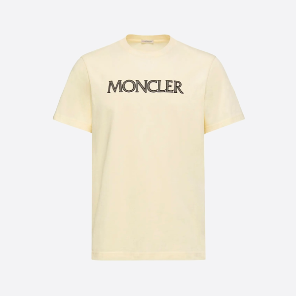 モンクレールのアウトラインロゴ入り半袖Tシャツ
