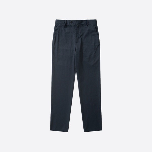 ロロ ピアーナ Carlo コットン パンツ ネイビー ブルー