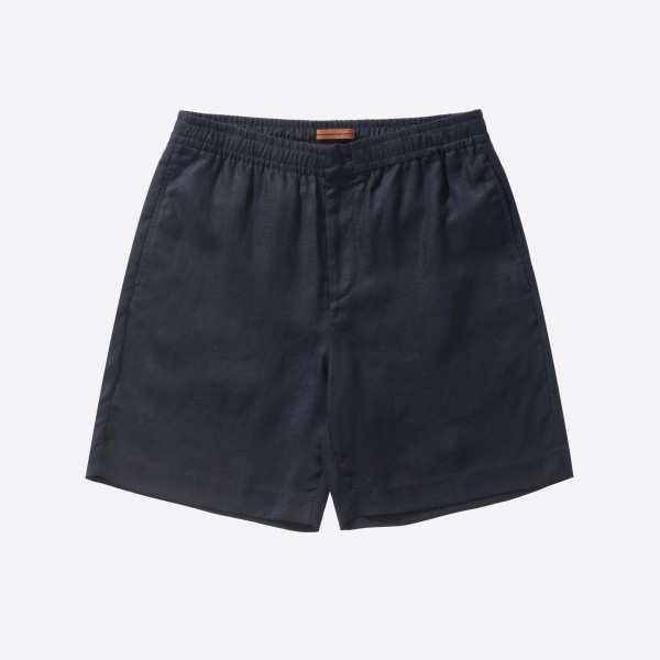 ゼニア Oasi Lino ドローストリング ショーツ ダークブラウン
