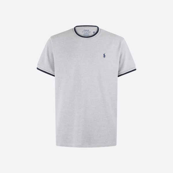 ポロ ラルフ ローレン 配色スモールポニーTシャツ ライトグレー