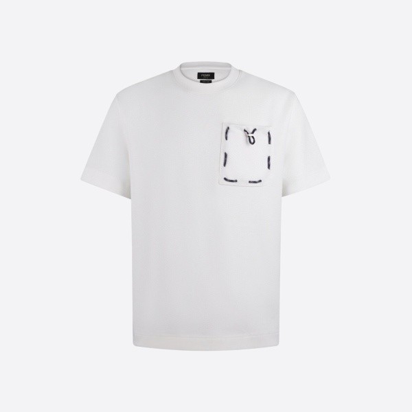 フェンディ ドローコードポケットTシャツ ホワイト