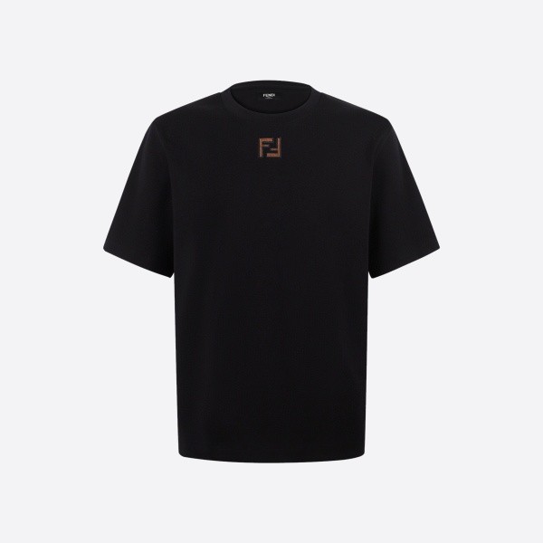 フェンディ マイクロFFコーデュロイTシャツ ブラック FY0936