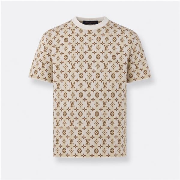 ルイヴィトン フローラルプリント ストライプ Tシャツ イエロー マルチカラー