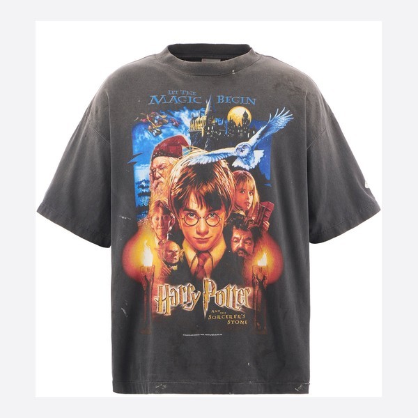 セント マイケル ハリー・ポッター HP_SS Tシャツ Philsphr's Stone ブラック