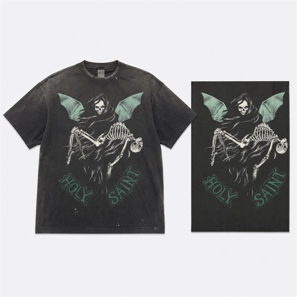 セント マイケル SS Tシャツ Holy Saint ブラック