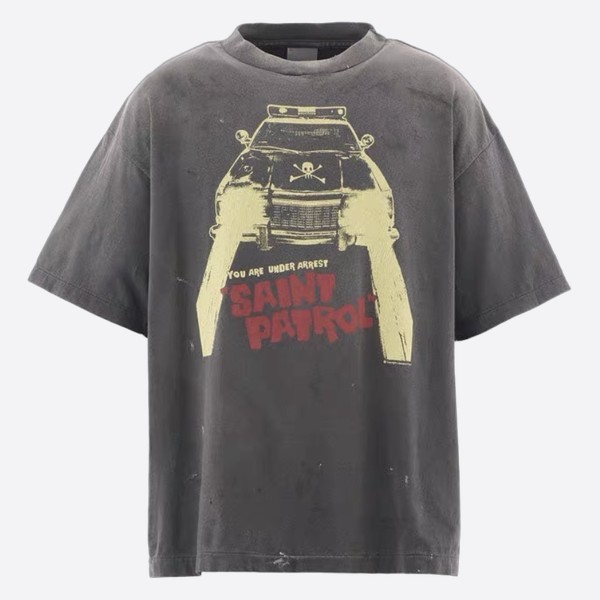 セント マイケル SS Tシャツ Saint Patrol ブラック