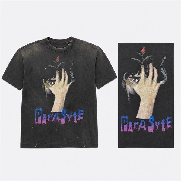 セント マイケル KJ_SS Tシャツ 寄生獣 シンイチ ブラック