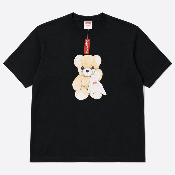 シュプリーム Bear Tシャツ ブラック/ホワイト