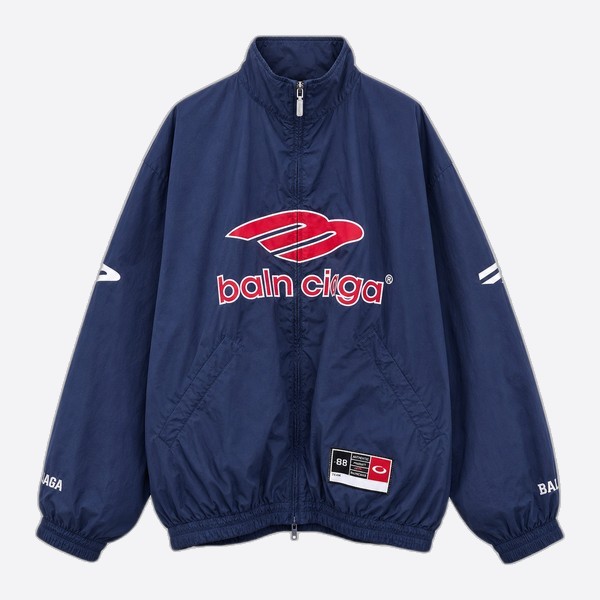 バレンシアガ 3B Football トラックジャケット ブルー