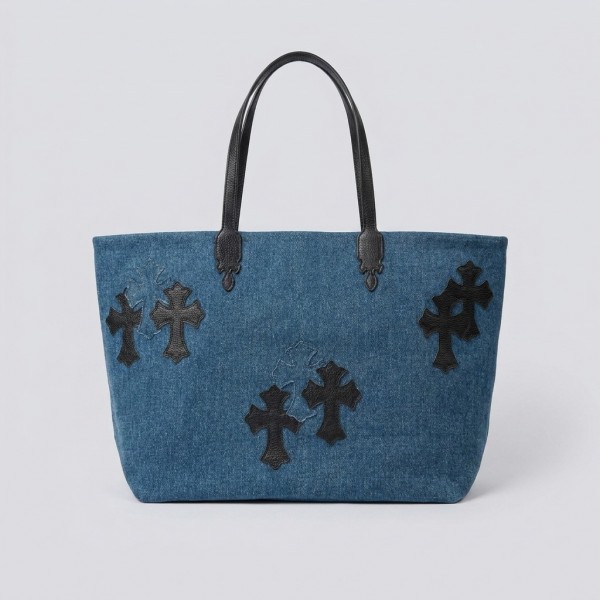 クロムハーツ デニム クロス トートバッグ