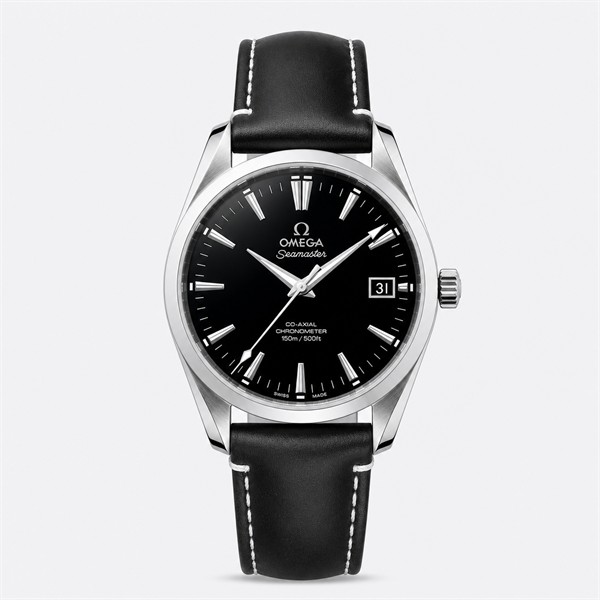 オメガ Seamaster Aqua Terra ウォッチ ブラック ダイヤル シルバー ケース