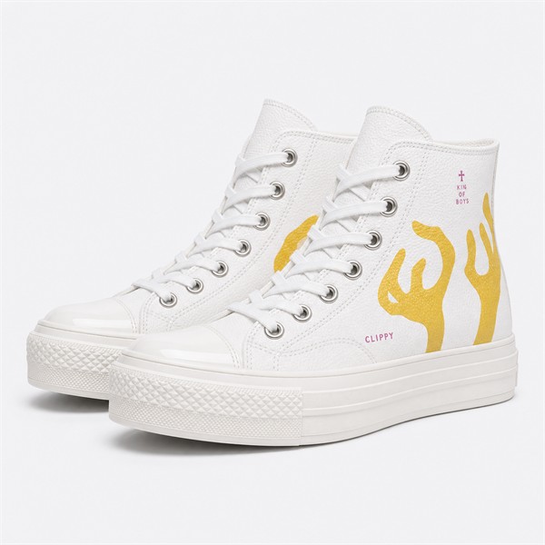 クロムハーツ x コンバース ハンドペイント 1970s High Top スニーカー マルチカラー