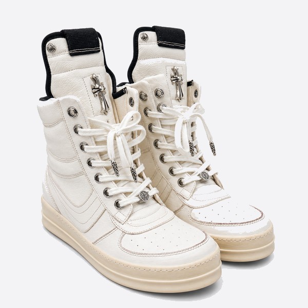 クロムハーツ x リック オウエンス Geobasket High Top スニーカー