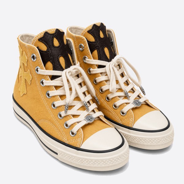 クロムハーツ x コンバース クロス レザーパッチ 1970s High Top スニーカー