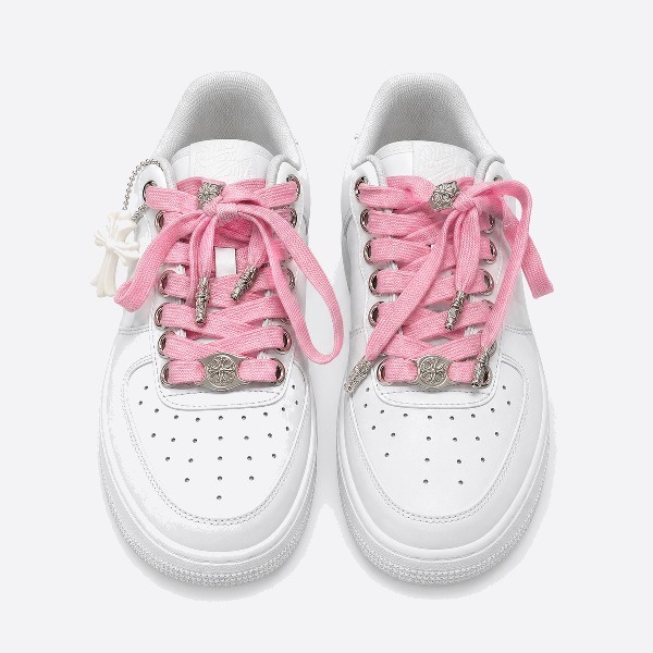 クロムハーツ x Nike Air Force 1 Low ホワイト ピンク
