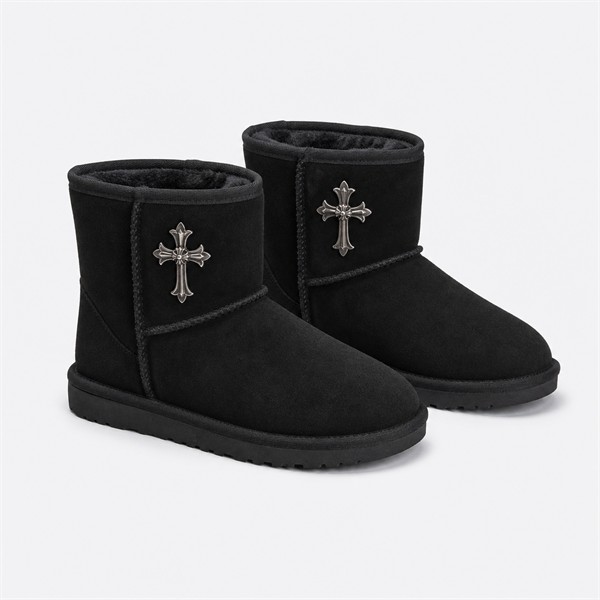クロムハーツ x UGG Mid Snow ブーツ ブラック
