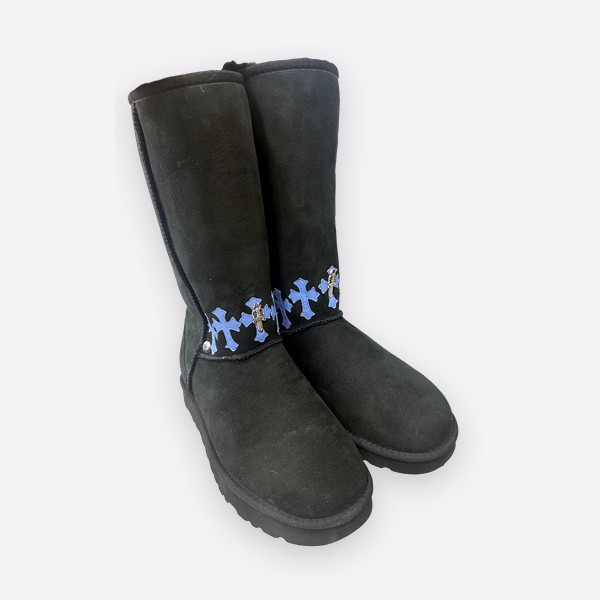 クロムハーツ x UGG ダガー High Snow ブーツ ブルー