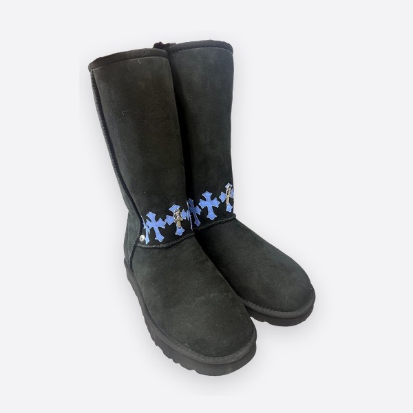 クロムハーツ x UGG ダガー High Snow ブーツ ブルー