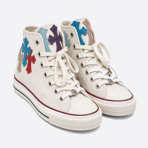 クロムハーツ x コンバース 1970s High Top スニーカー クリーム マルチカラー