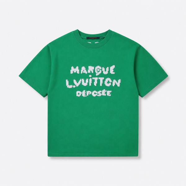 ルイ・ヴィトン Marque ジャカードTシャツ グリーン