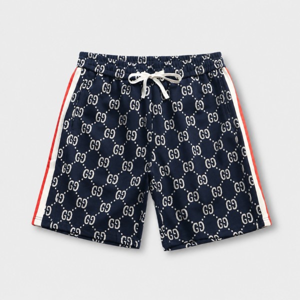 グッチ ジージーモノグラム テリー ショーツ ネイビー