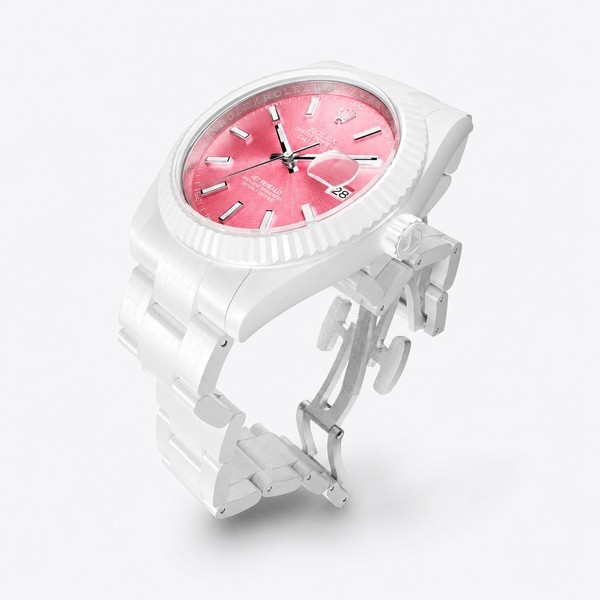ロレックス デイトジャスト AETリモールド 41mm セラミック ピンクダイヤル