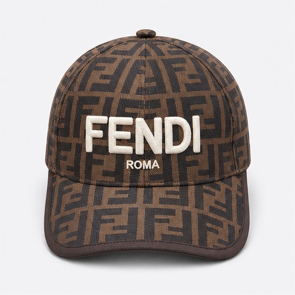 フェンディ FFモノグラム ベースボールキャップ イエロー