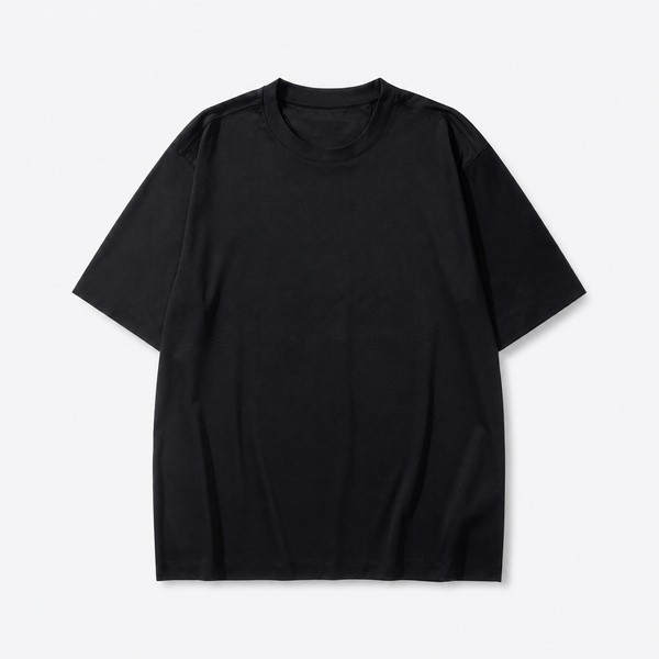 ゼニア Notte Oasi コットンピケ Tシャツ ブラック